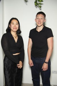 Zing Tsjeng and Charlie Josephine after their panel discussion on Growing Up Under The Male Gaze